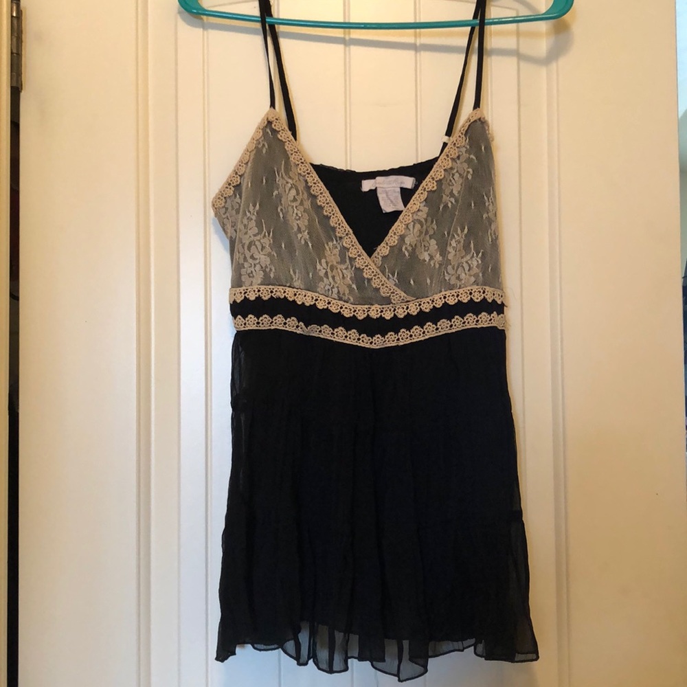 Charlotte Russe lace shirt.